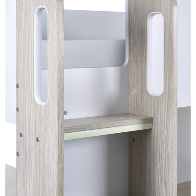 Ocean Highsleeper Pale Wood & White - Cozyo