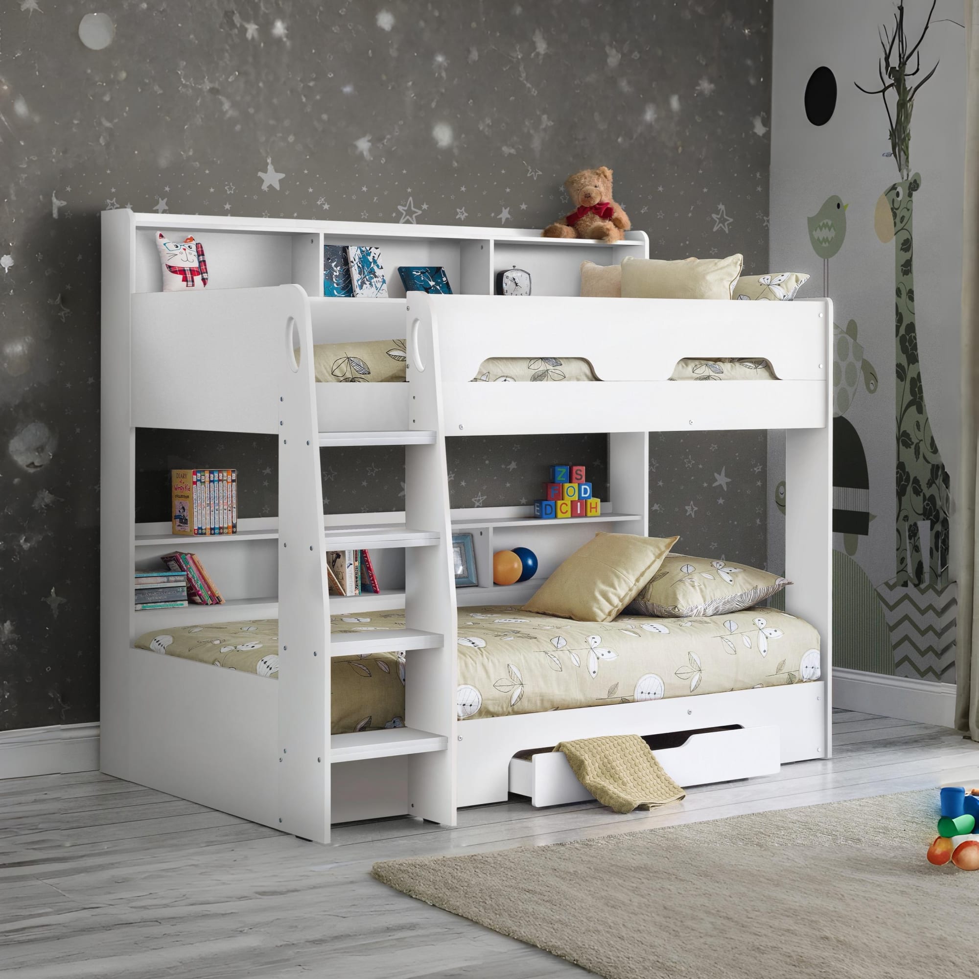 Orion Bunkbed Pure White - Cozyo