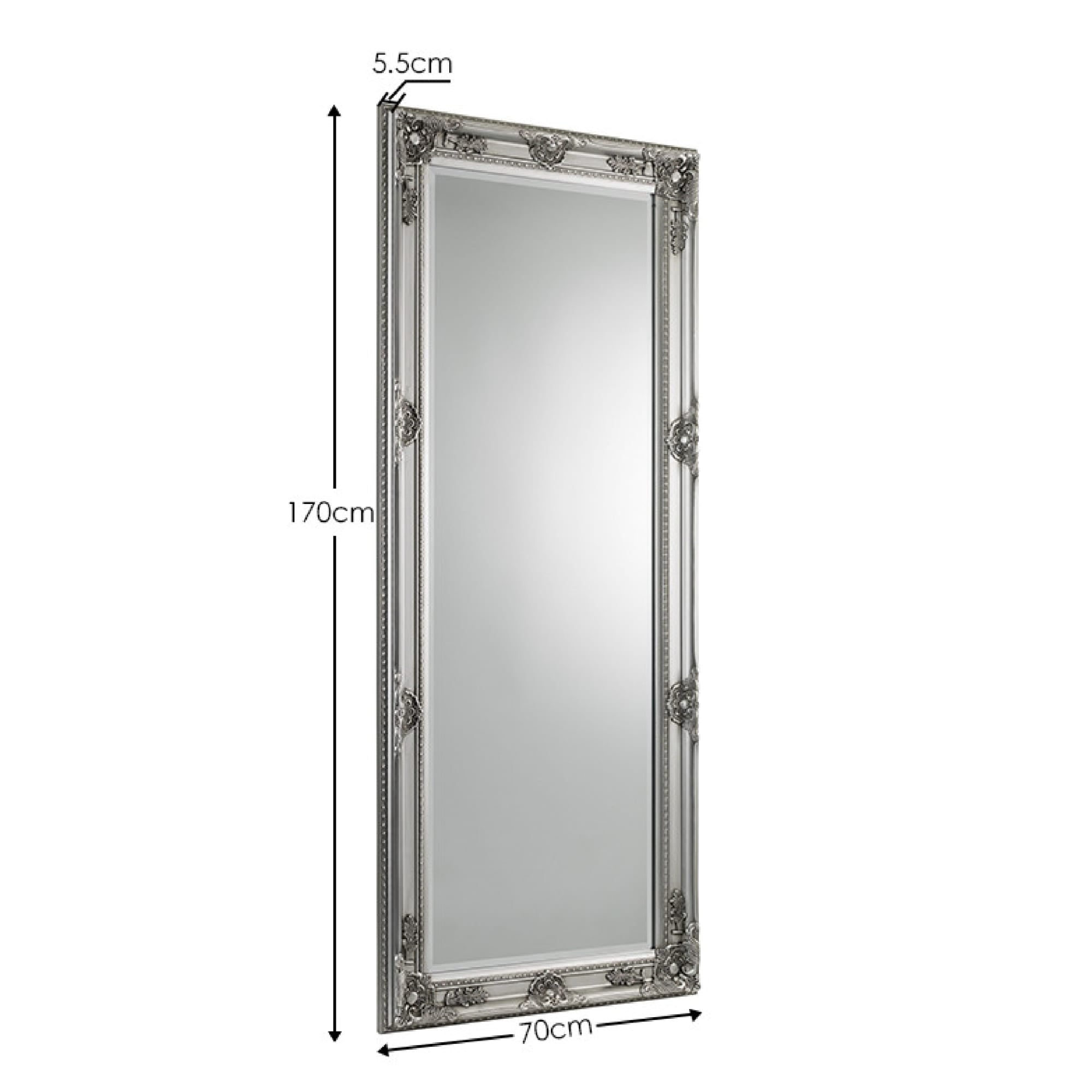 Palais Lean - To Dress Mirror Pewter - Cozyo