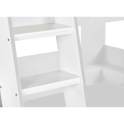 Parsec Bunk Bed All White - Cozyo
