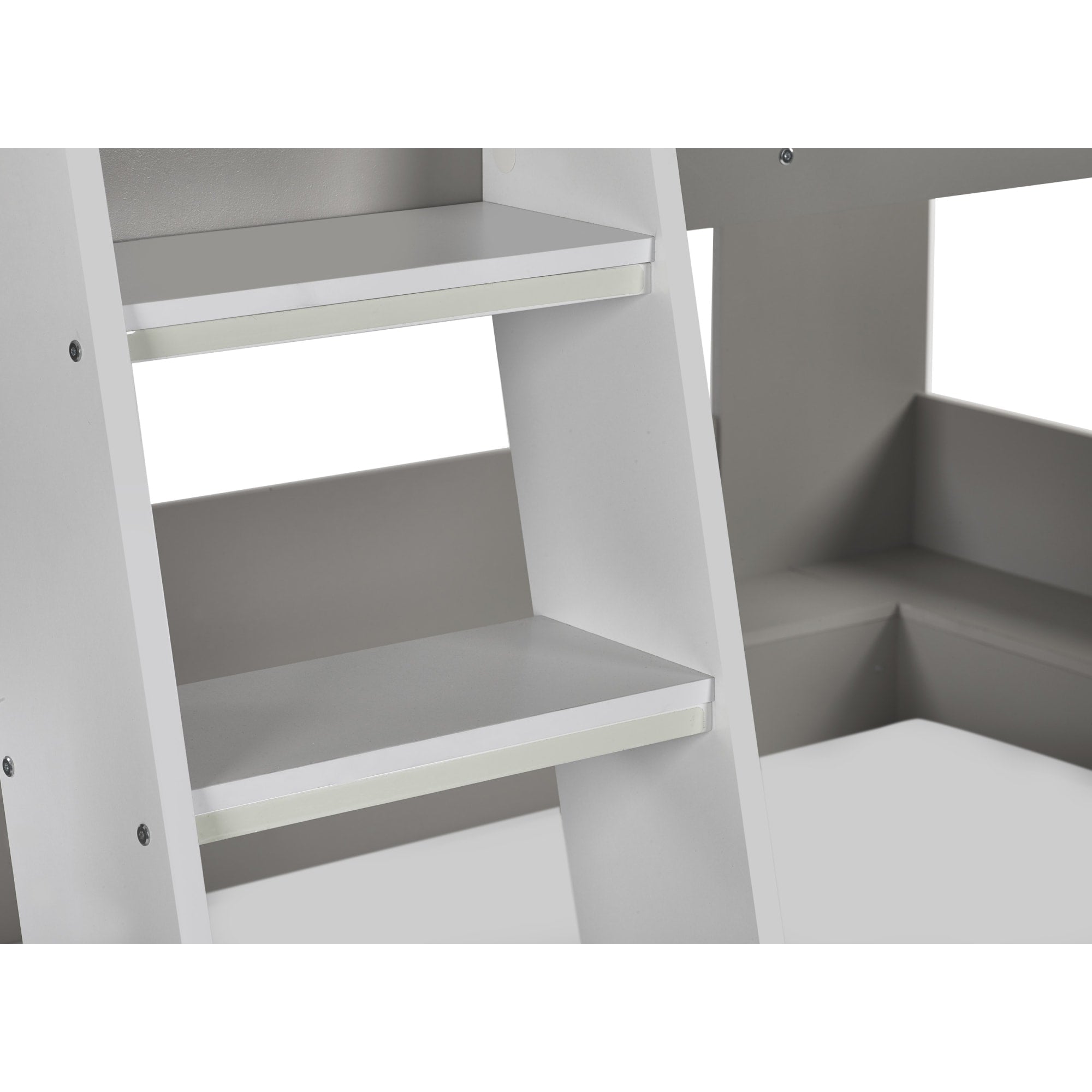 Parsec Bunk Bed Taupe & White - Cozyo