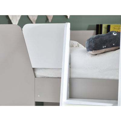 Parsec Bunk Bed Taupe & White - Cozyo
