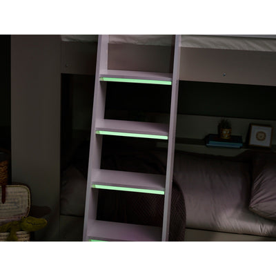 Parsec Bunk Bed Taupe & White - Cozyo