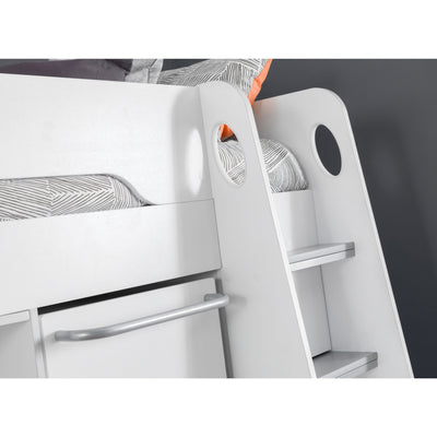 Pegasus Highsleeper White / Silver - Cozyo