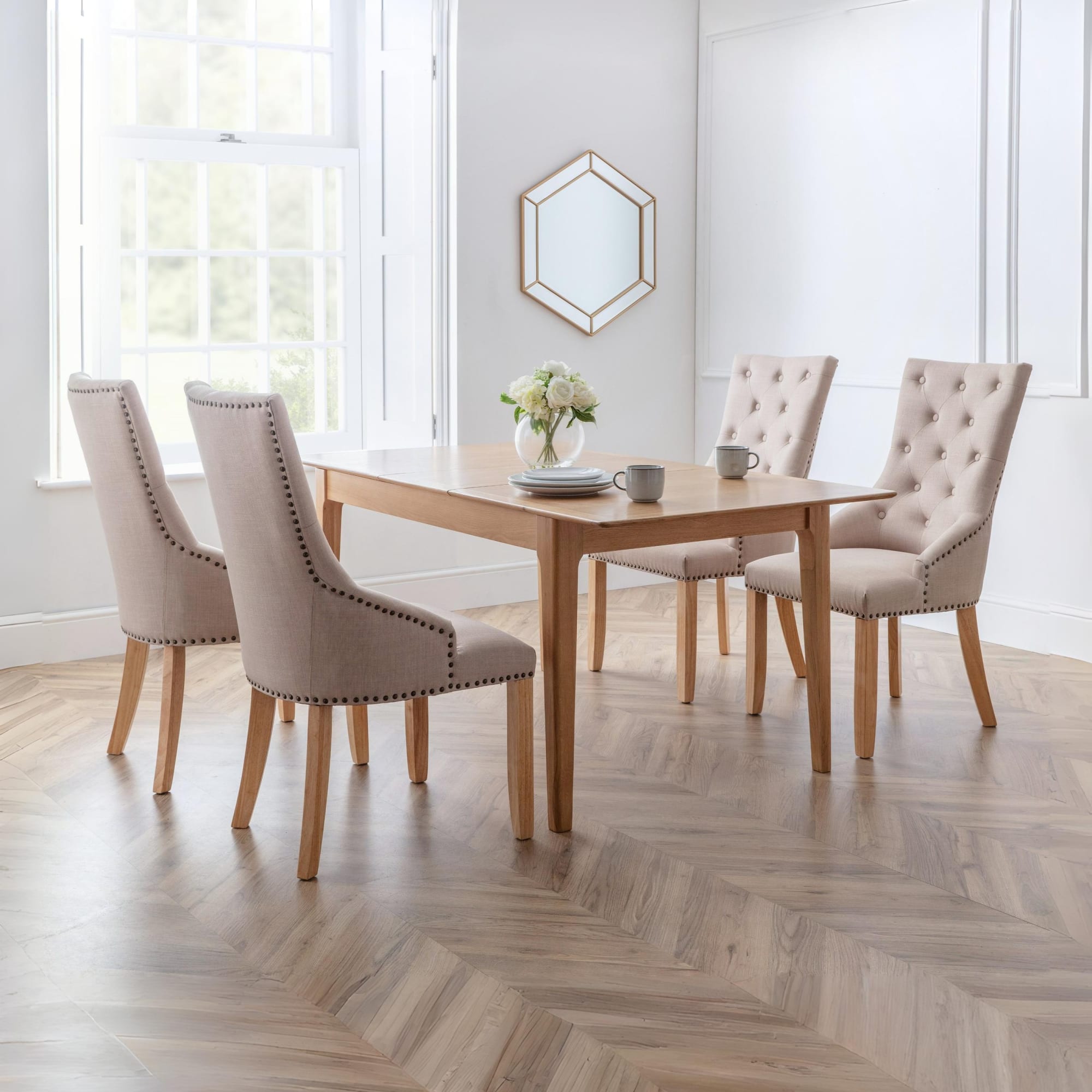 Set Of 2 Loire Button Back Chairs - Cozyo