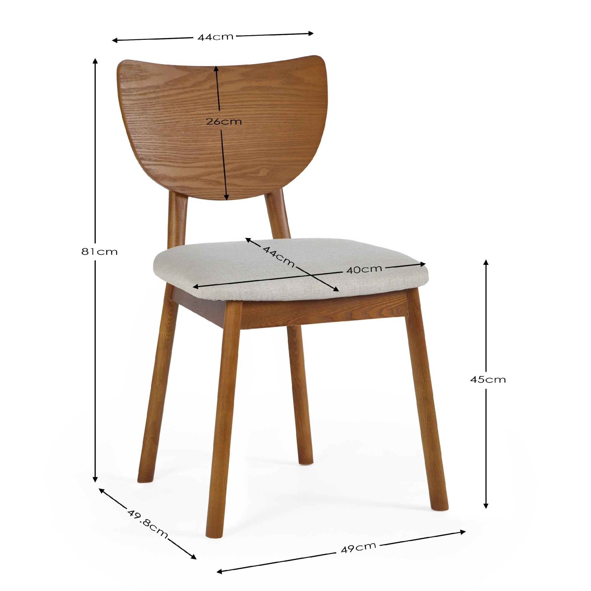 Set Of 2 Lowry Dining Chairs - Cozyo