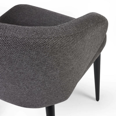 Set of 2 Marcus Mid Grey Fabric Dining Chairs - Cozyo