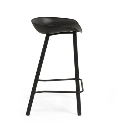 Set Of 2 Renzo Bar Stool Black - Cozyo
