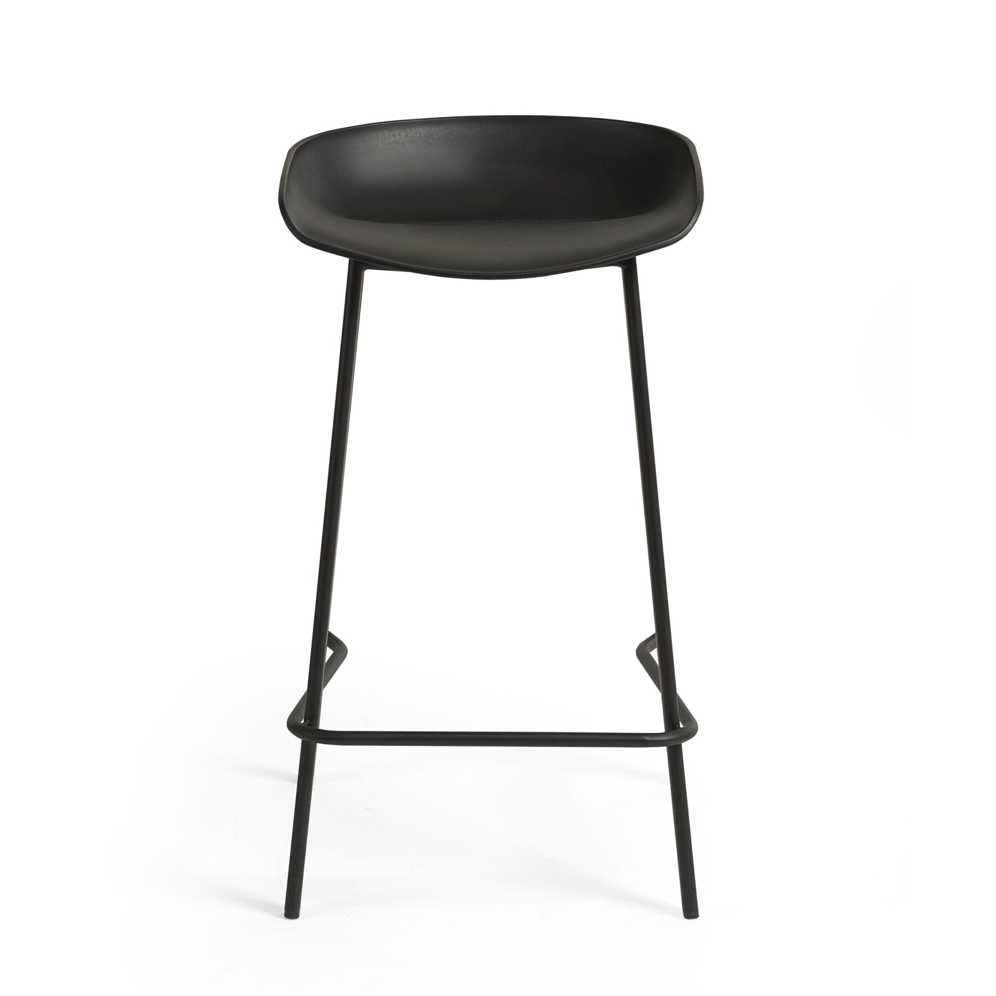 Set Of 2 Renzo Bar Stool Black - Cozyo