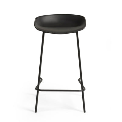 Set Of 2 Renzo Bar Stool Black - Cozyo
