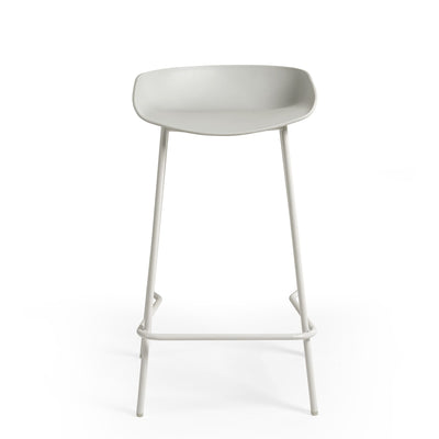 Set Of 2 Renzo Bar Stool Grey - Cozyo