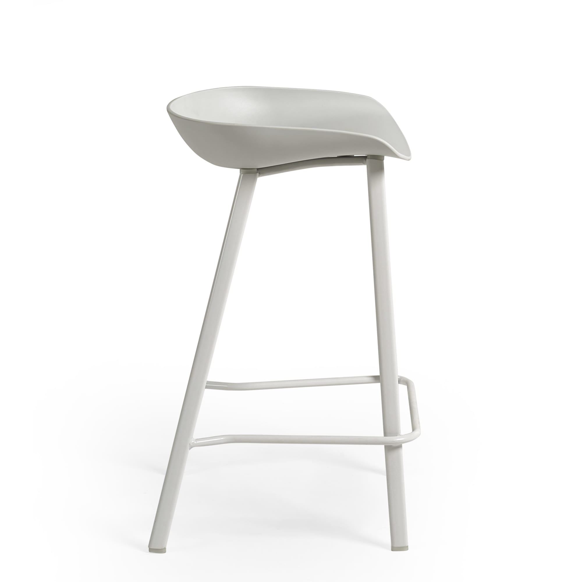 Set Of 2 Renzo Bar Stool Grey - Cozyo