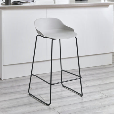 Set Of 2 Rocco Stools - Light Grey - Cozyo