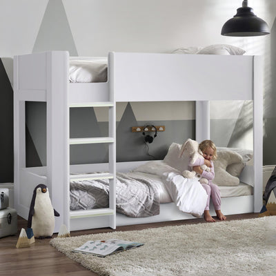 Solomon Bunk Bed - All White - Cozyo