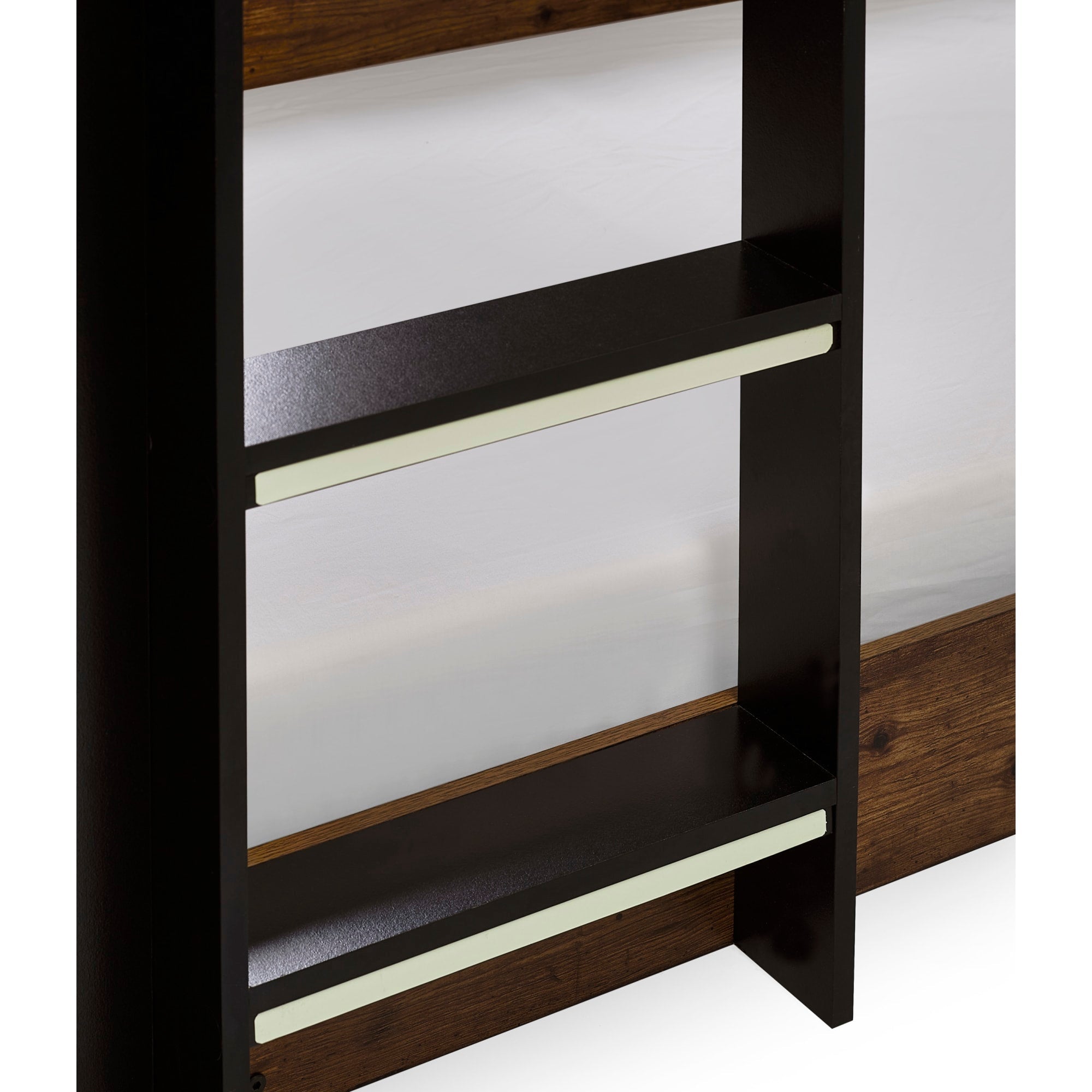 Solomon Bunk Bed - Rustic And Black - Cozyo