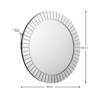Sonata Small Round Wall Mirror - Cozyo